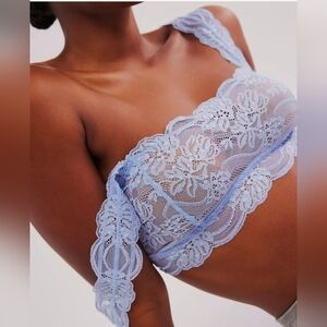 Lace Bralette in Light Blue